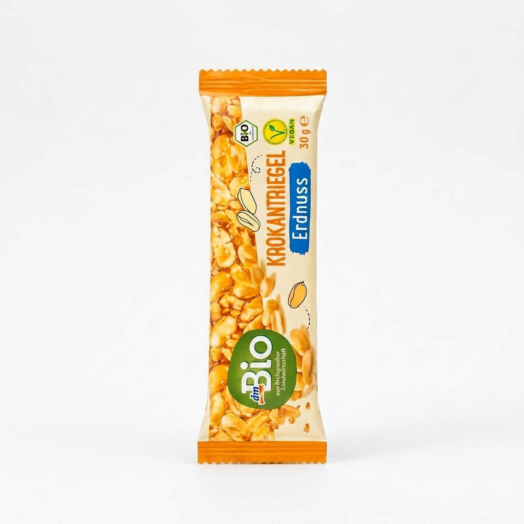 Barre Croustillante à la Cacahuète Bio 30g لوح الفول السوداني المقرمش العضوي