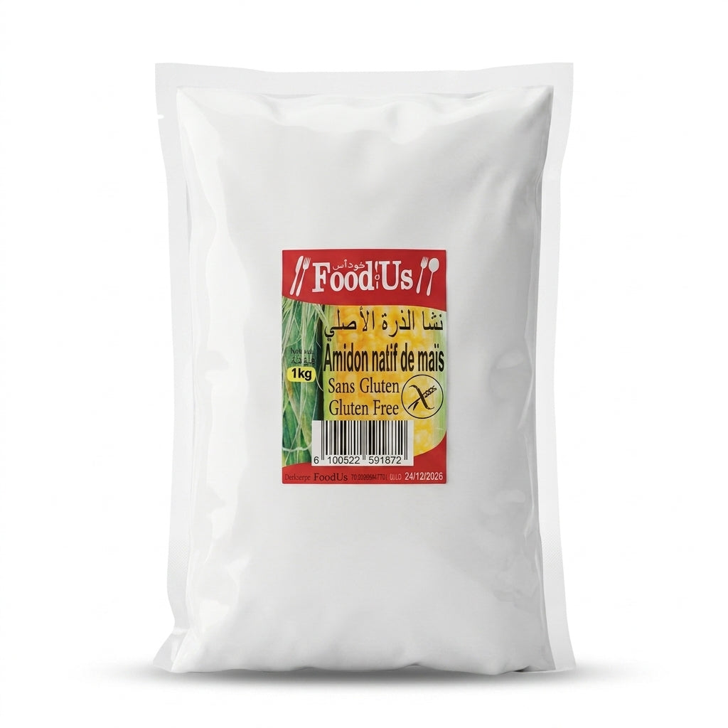 Fécule de Maïs 100% Sans Gluten 1 Kg  نشا الذرة بدون غلوتين