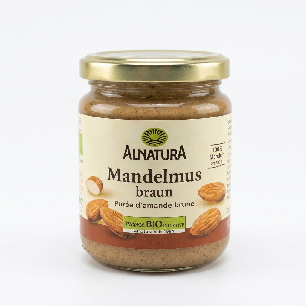 Purée d'amande complet 100% bio – زبدة اللوز البني الطبيعية