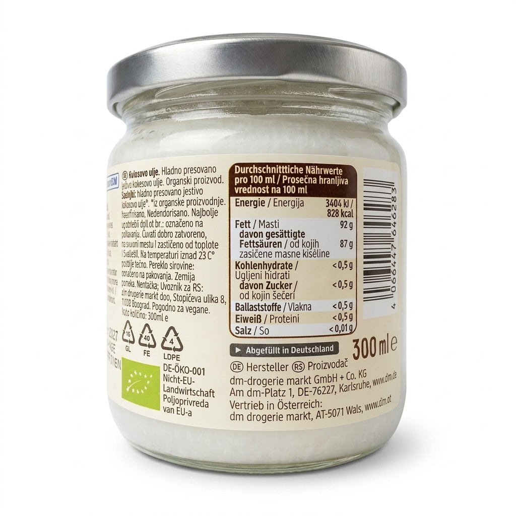 Huile de Coco Bio Native 300g – زيت جوز الهند العضوي بارد وطبيعي