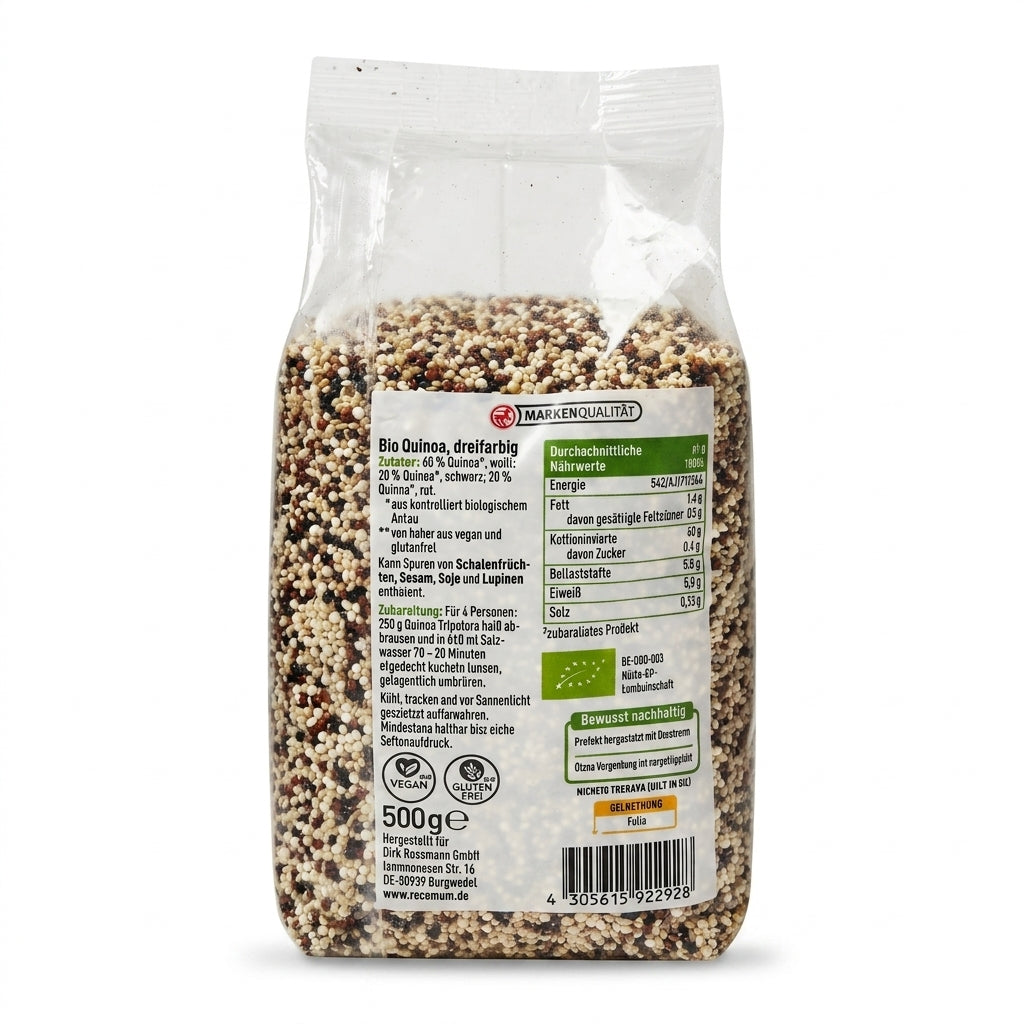 Quinoa Tricolore Bio 500g – كينوا ثلاثية الألوان العضوي