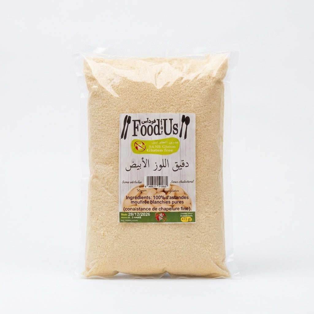 Farine d’Amandes Blanches Sans Gluten 450g –طحين اللوز الأبيض