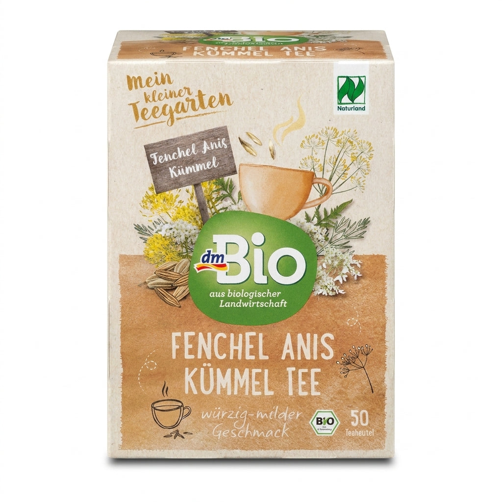 Infusion Digestive Bio Fenouil Anis Carvi النافع، باضيان و الكروية – 50 Sachets