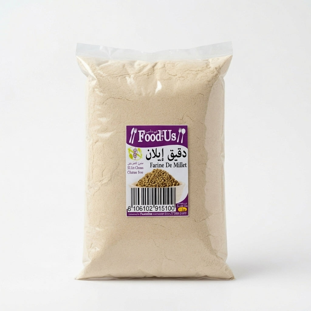Farine de Millet complet Sans Gluten – 1 kg – دقيق الدخن او ايلان