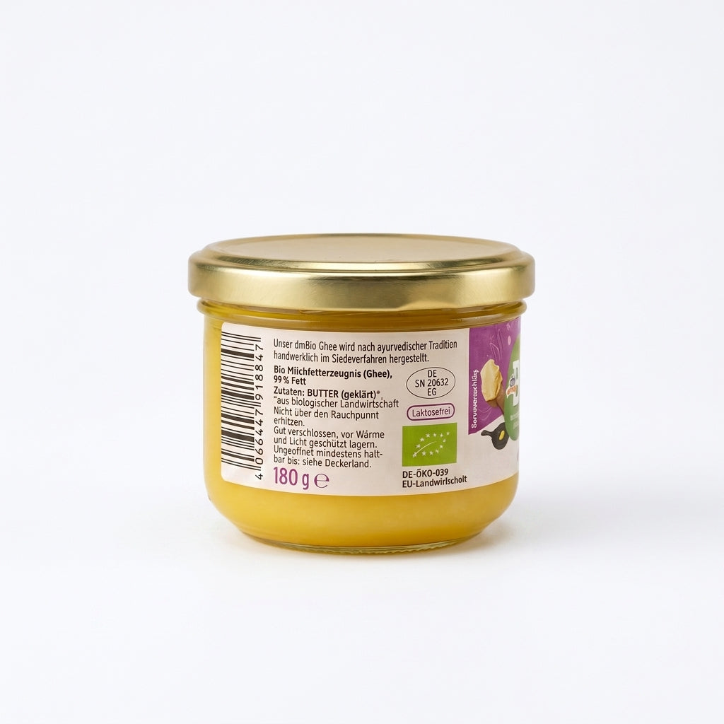Ghee Bio Beurre Clarifié Ayurvédique 180g Sans Lactose سمن الغي عضوي نقي زبدة مصفاة على الطريقة الأيورفيدية التقليدية