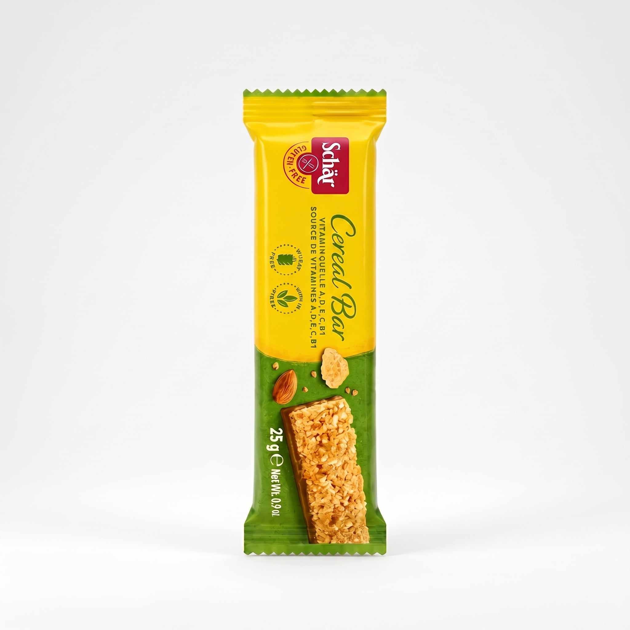 Barre de Céréales aux Dattes & Amandes Sans Gluten 25g بار الحبوب المقرمش خالي من الغلوتين