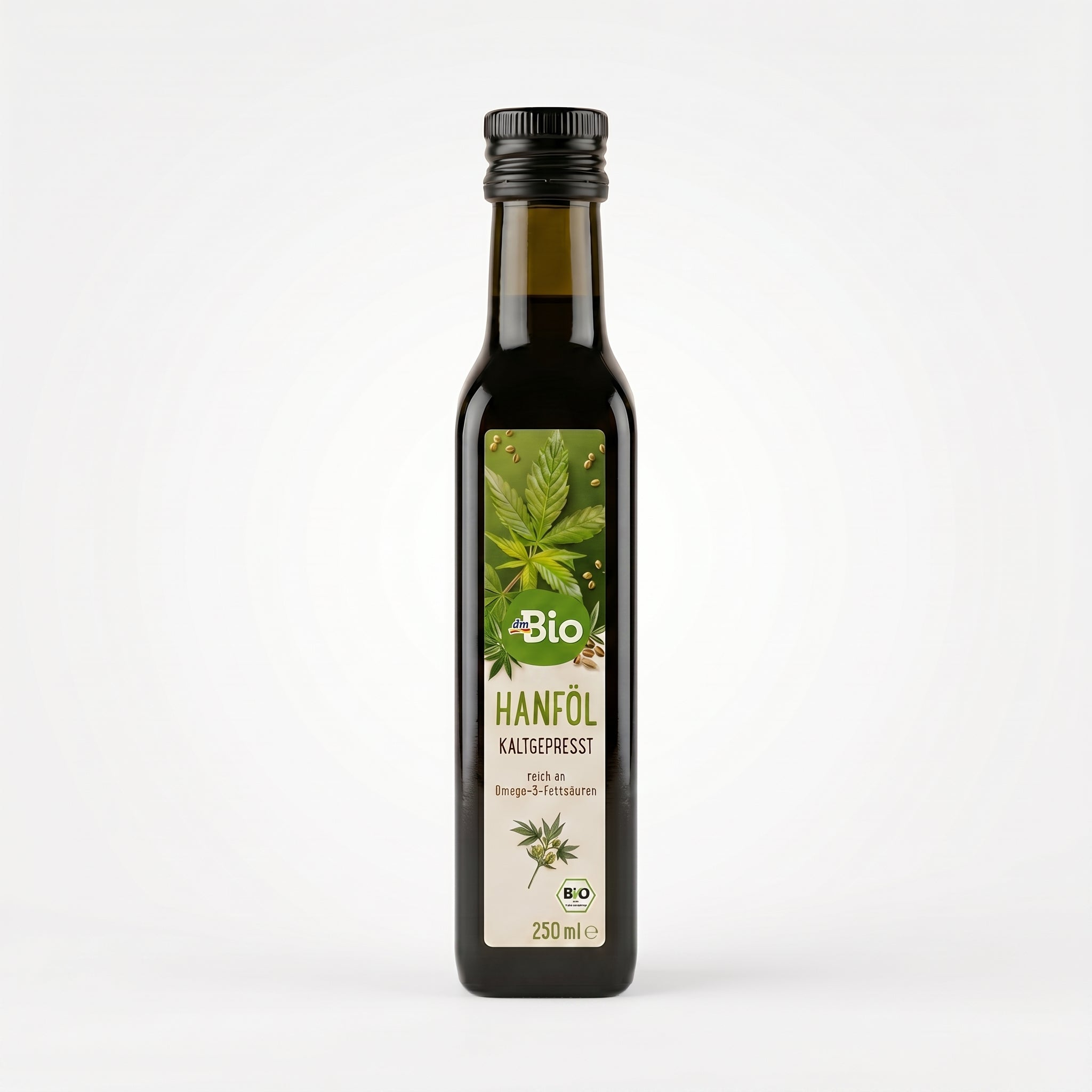 Huile de Chanvre Bio 250ml Pressée à Froid زيت بذور القنب (الحشيش) العضوي المعصور على البارد