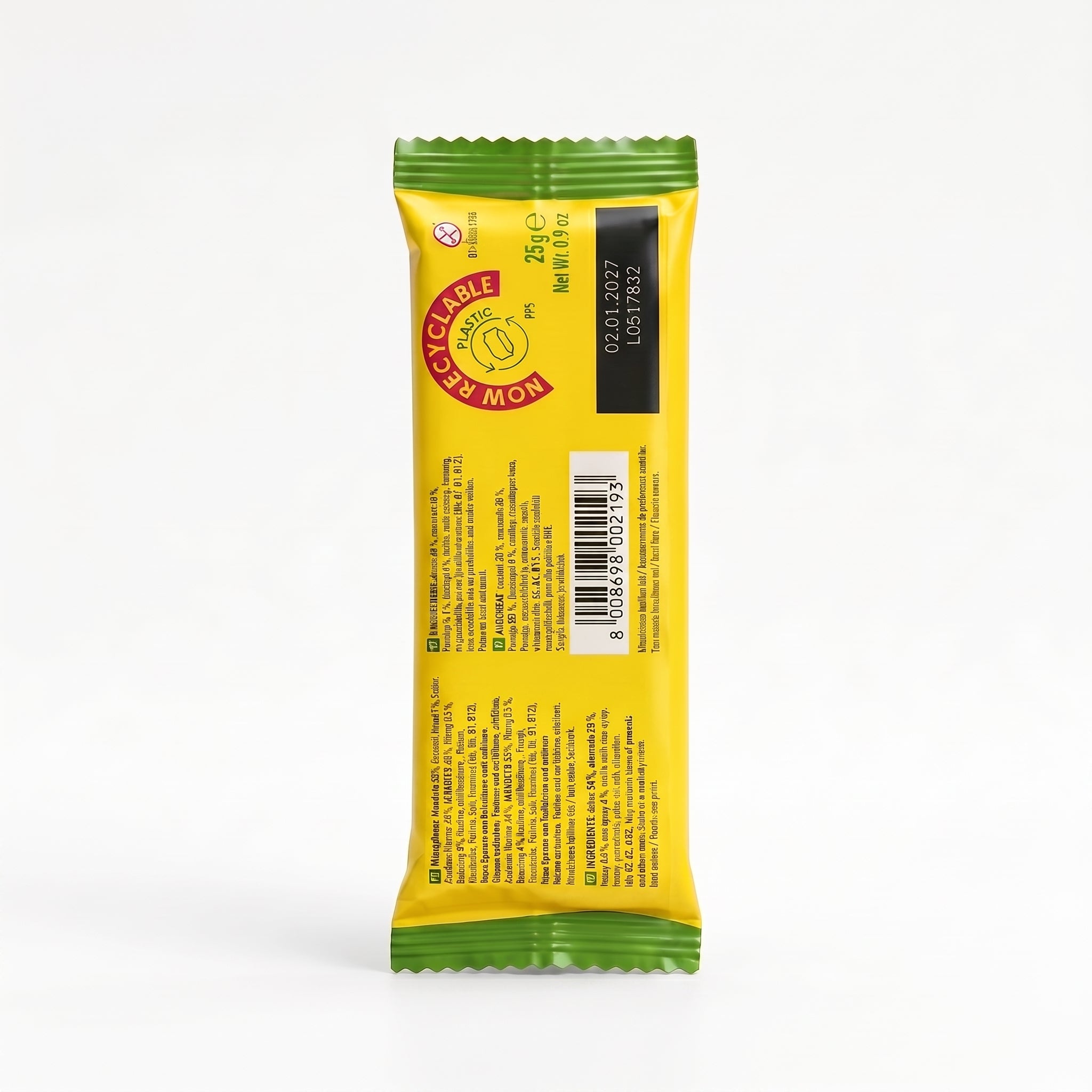 Barre de Céréales aux Dattes & Amandes Sans Gluten 25g بار الحبوب المقرمش خالي من الغلوتين