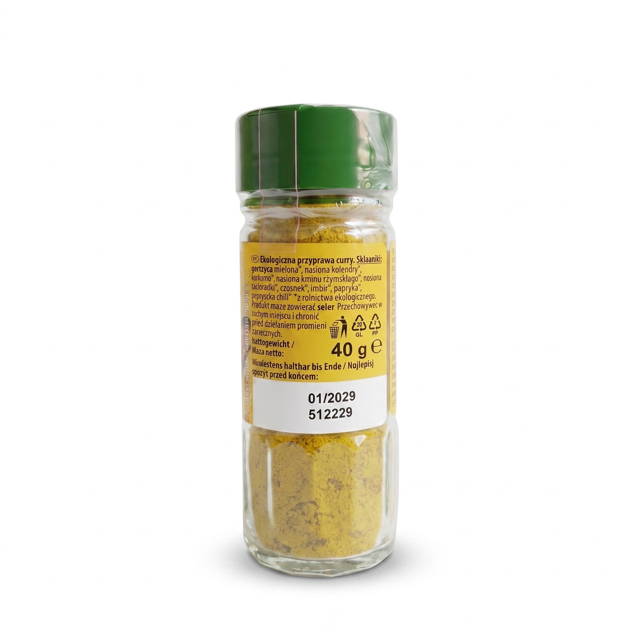 Poudre de Curry Doux Biologique 40g بهار الكاري العضوي