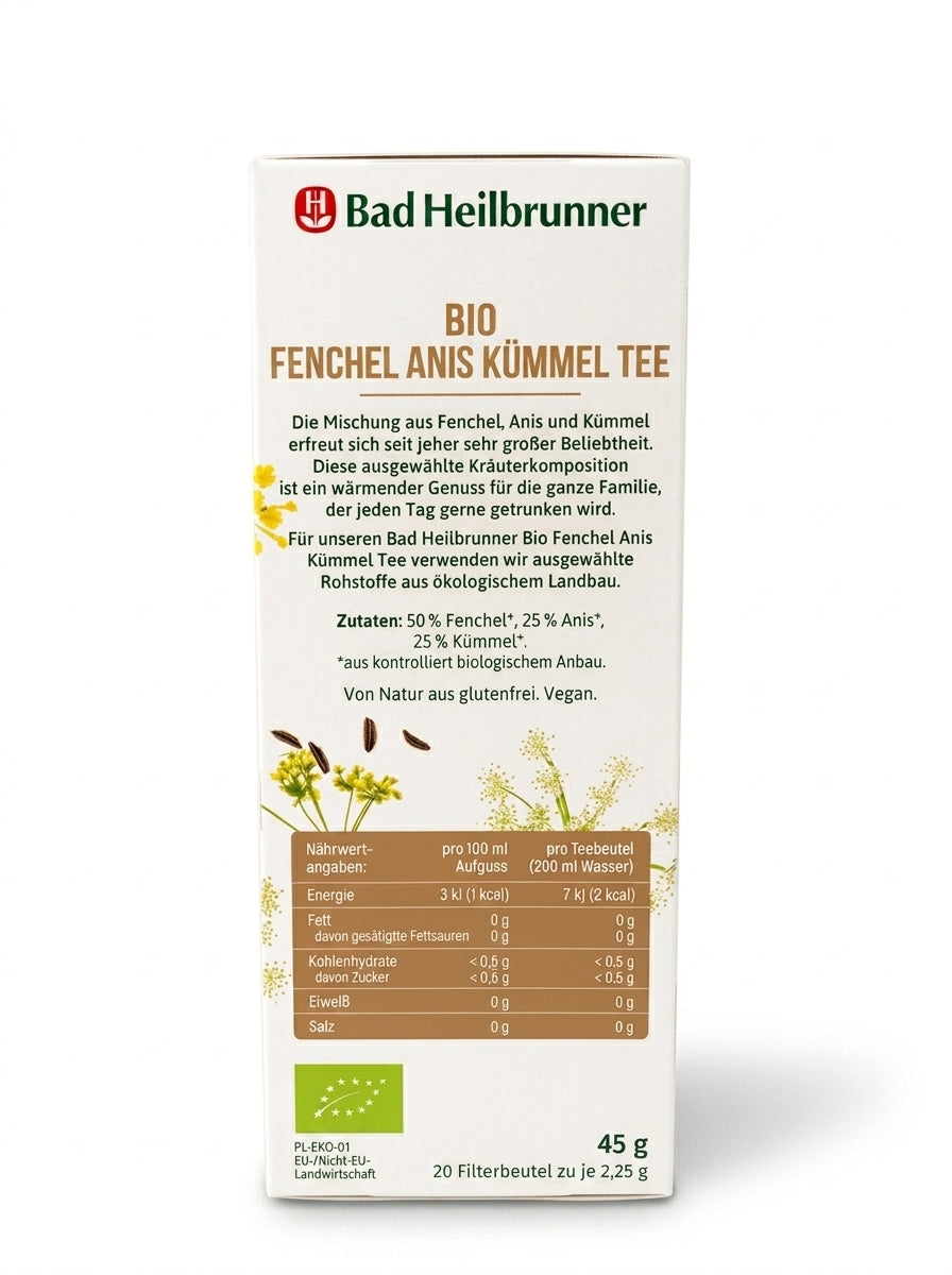 Tisane Bio Fenouil, Anis et Carvi 20 Sachets شاي عشبي عضوي مزيج النافع و نجمة أنيس والكروية