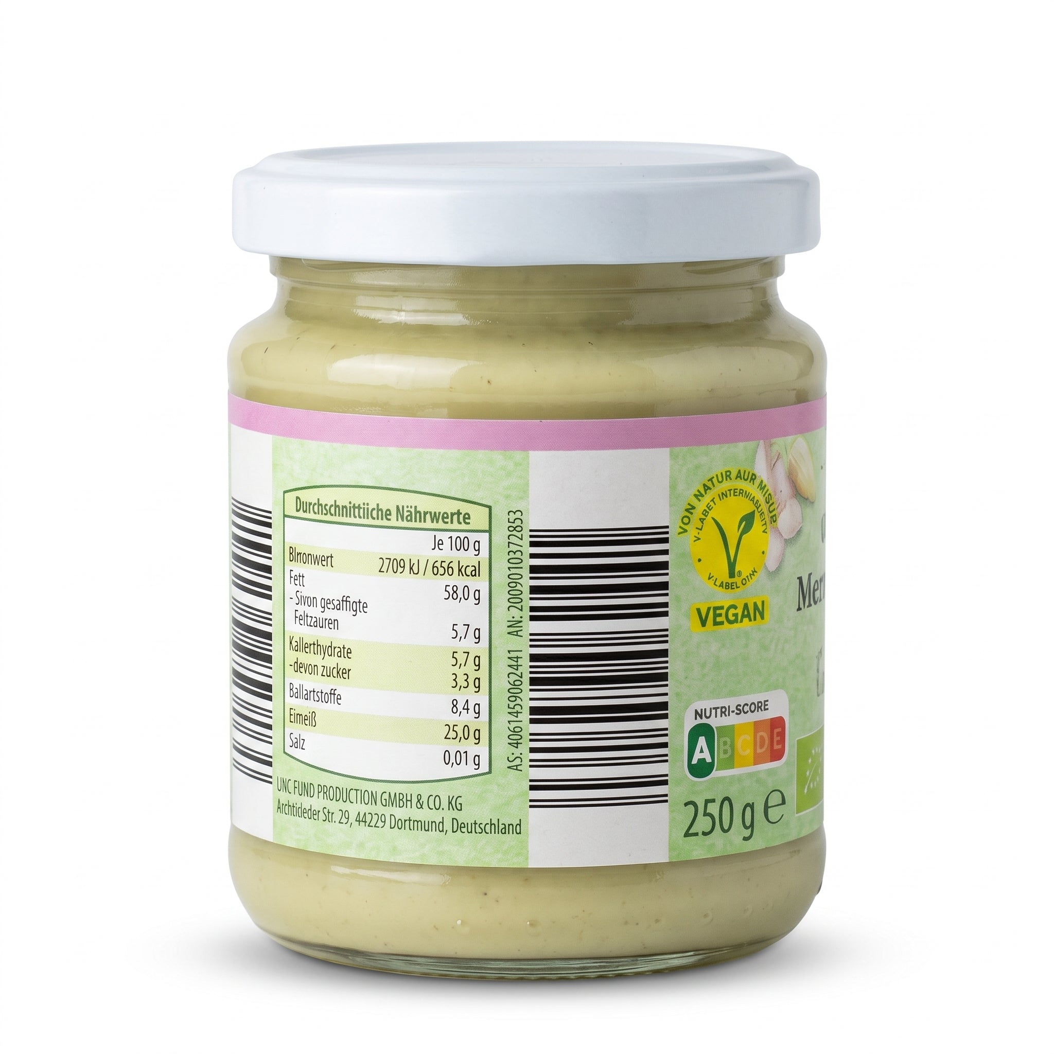 Beurre d’Amande Blanche Bio 250g – زبدة اللوز المقشر العضوي