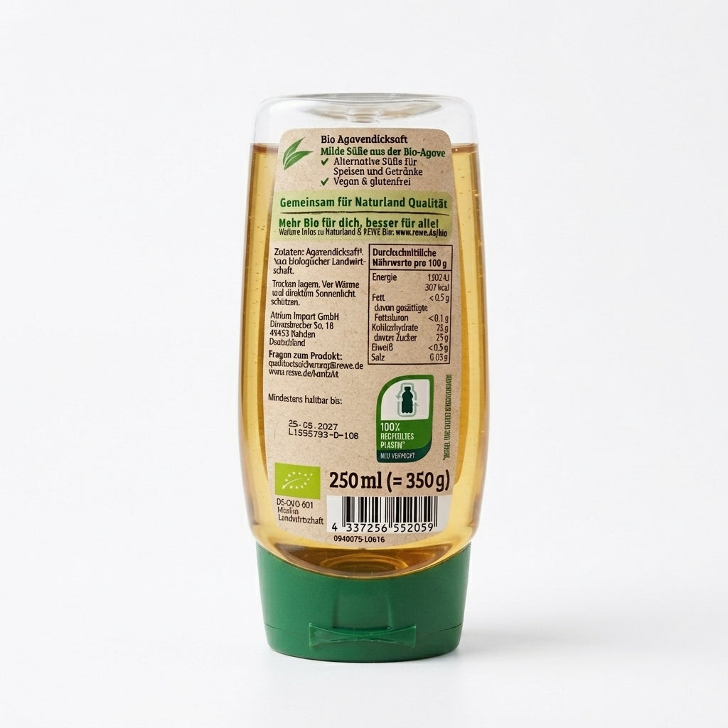 Sirop d'agave  sans gluten-شراب الأغاف العضوي