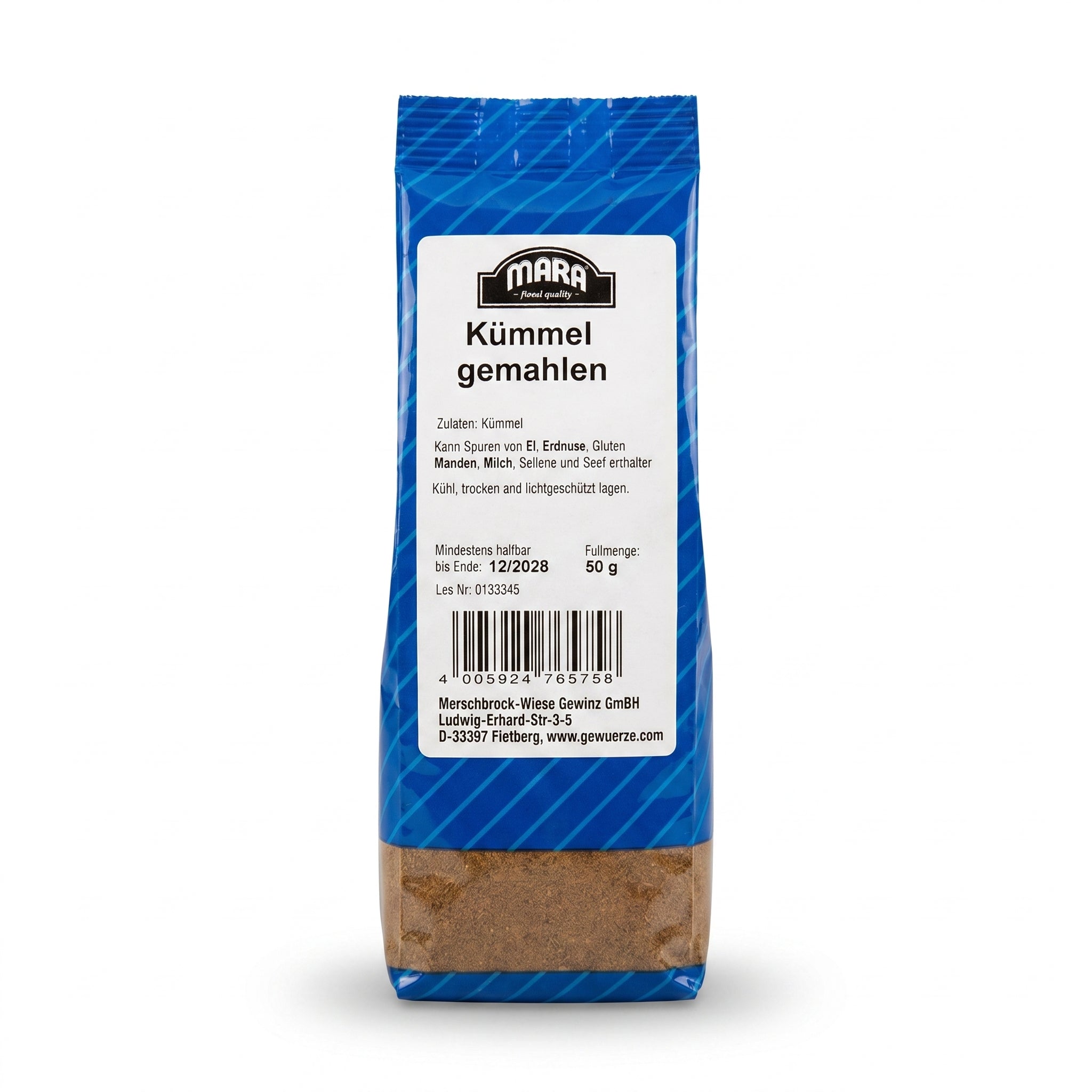 Kümmel Gemahlen Mara – Cumin des Prés Moulu 50g | Épice Aromatique & Digestive- كروية مطحونة 50 جرام | مارا | توابل ألمانية فاخرة
