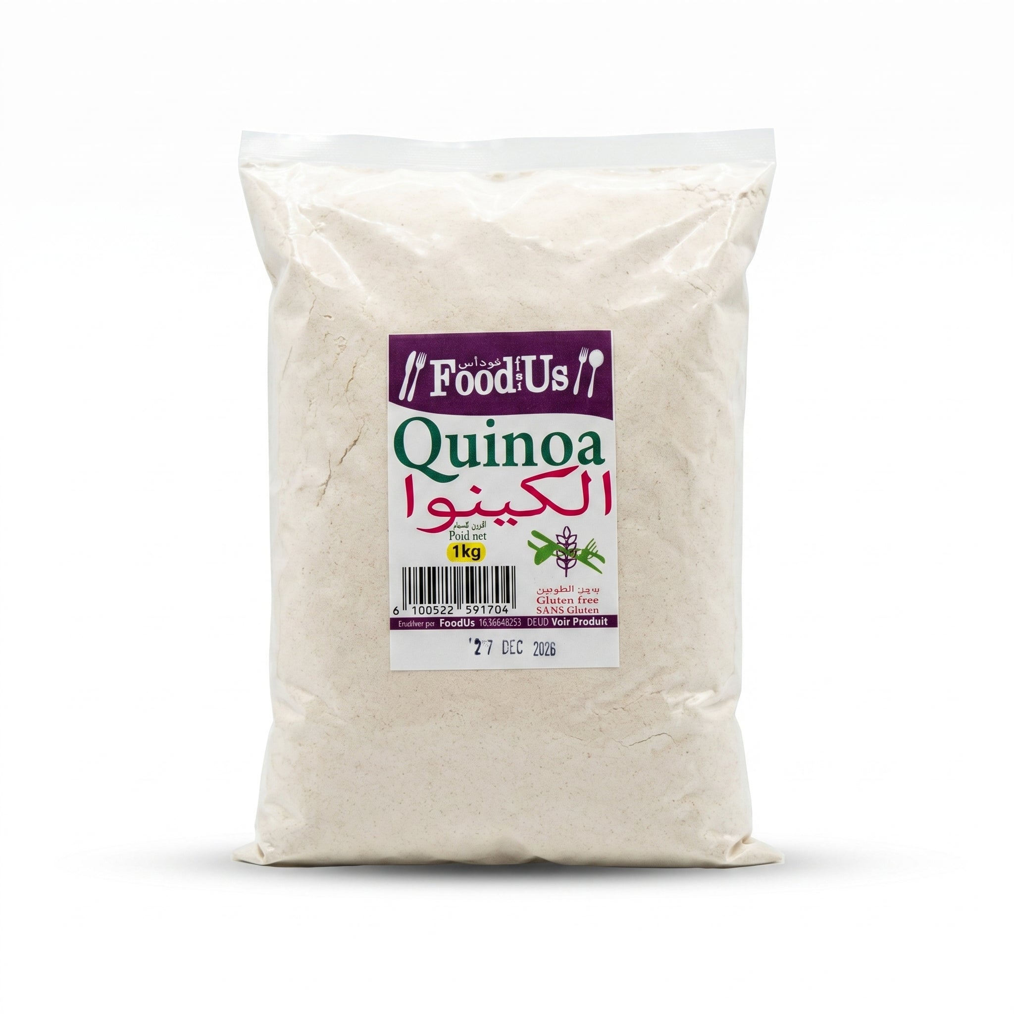 Farine de Quinoa sans gluten 1kg -دقيق الكينوا