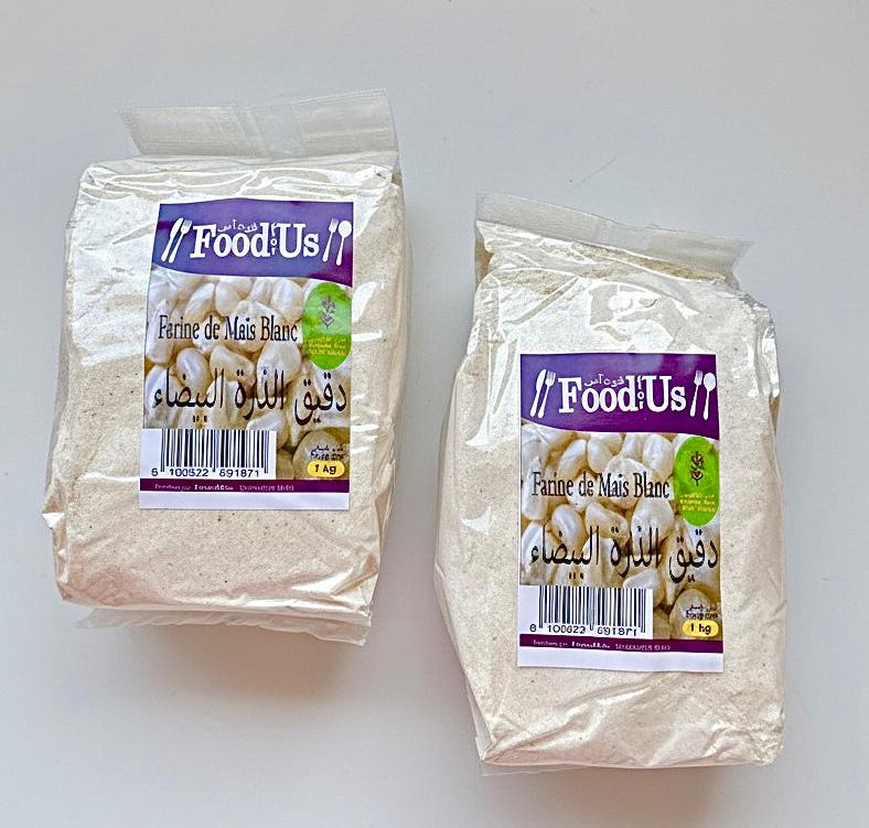 Farine de maïs blanche 1kg sans gluten