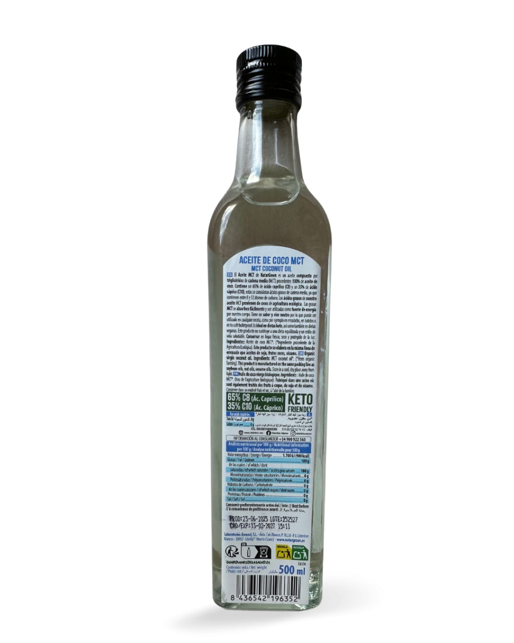 MCT oil Bio 500ml مستخلص زيت جوز الهند