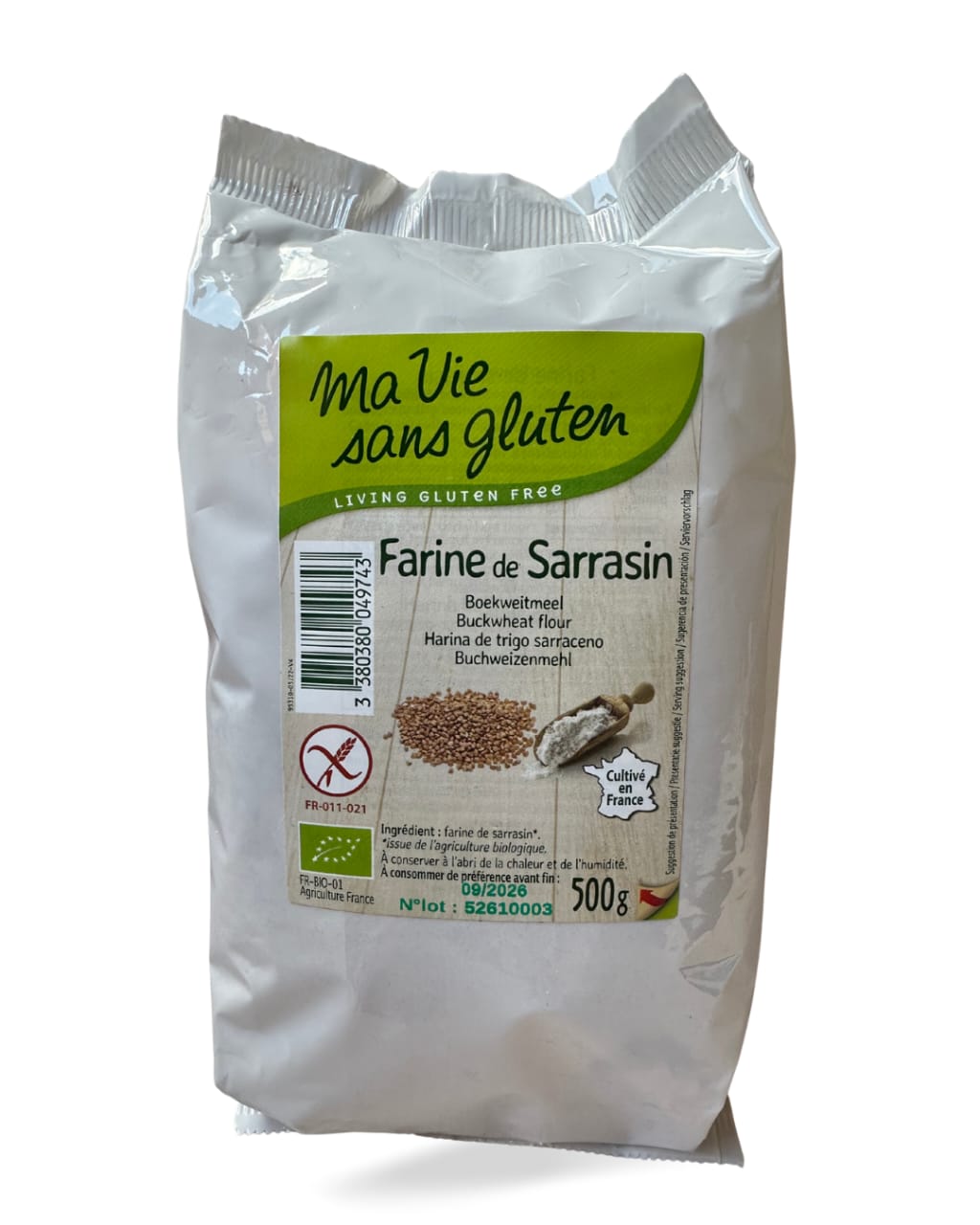 Farine de Sarrasin Bio sans gluten 500g - دقيق الحنطة السوداء