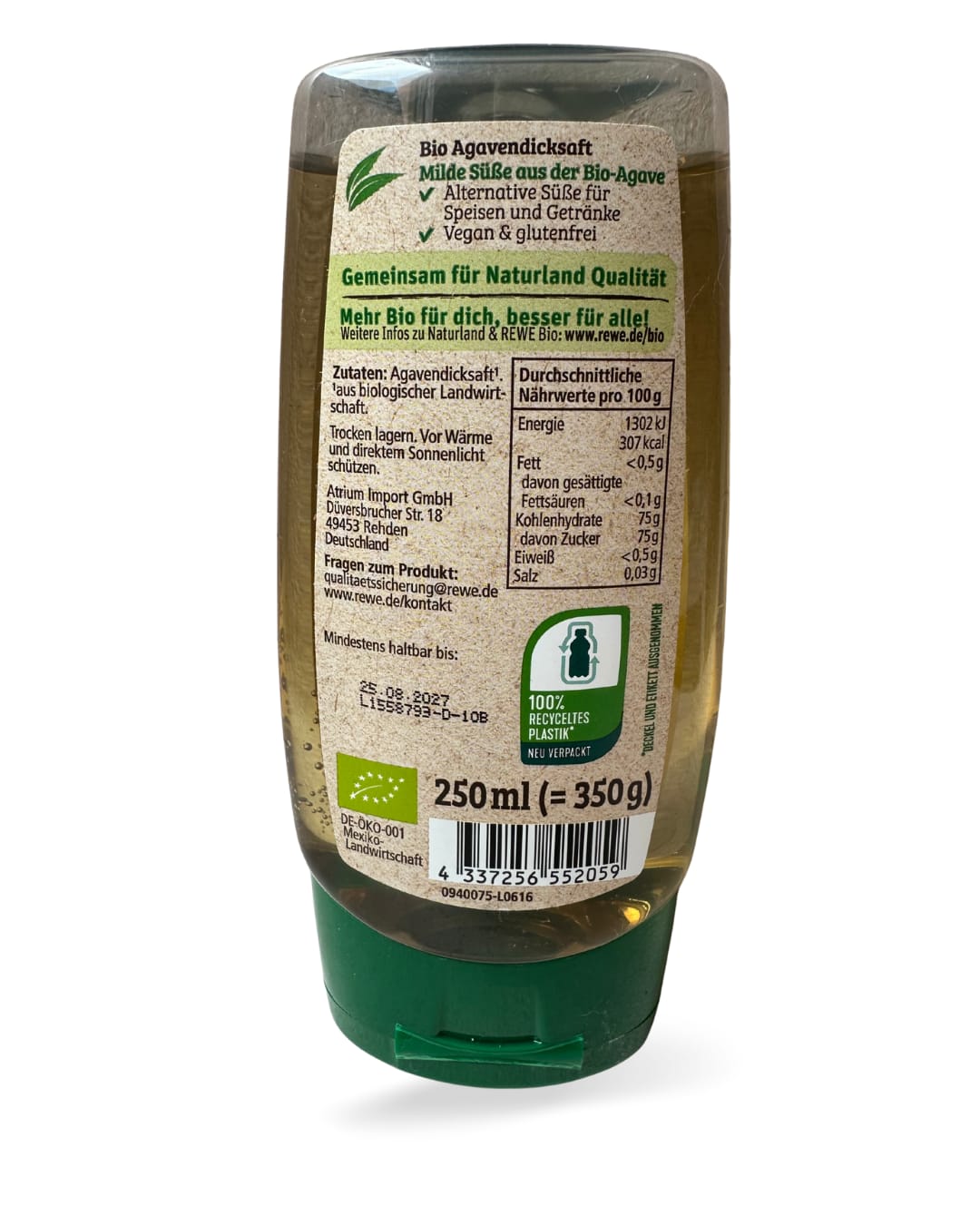 Sirop d'agave  sans gluten-شراب الأغاف العضوي