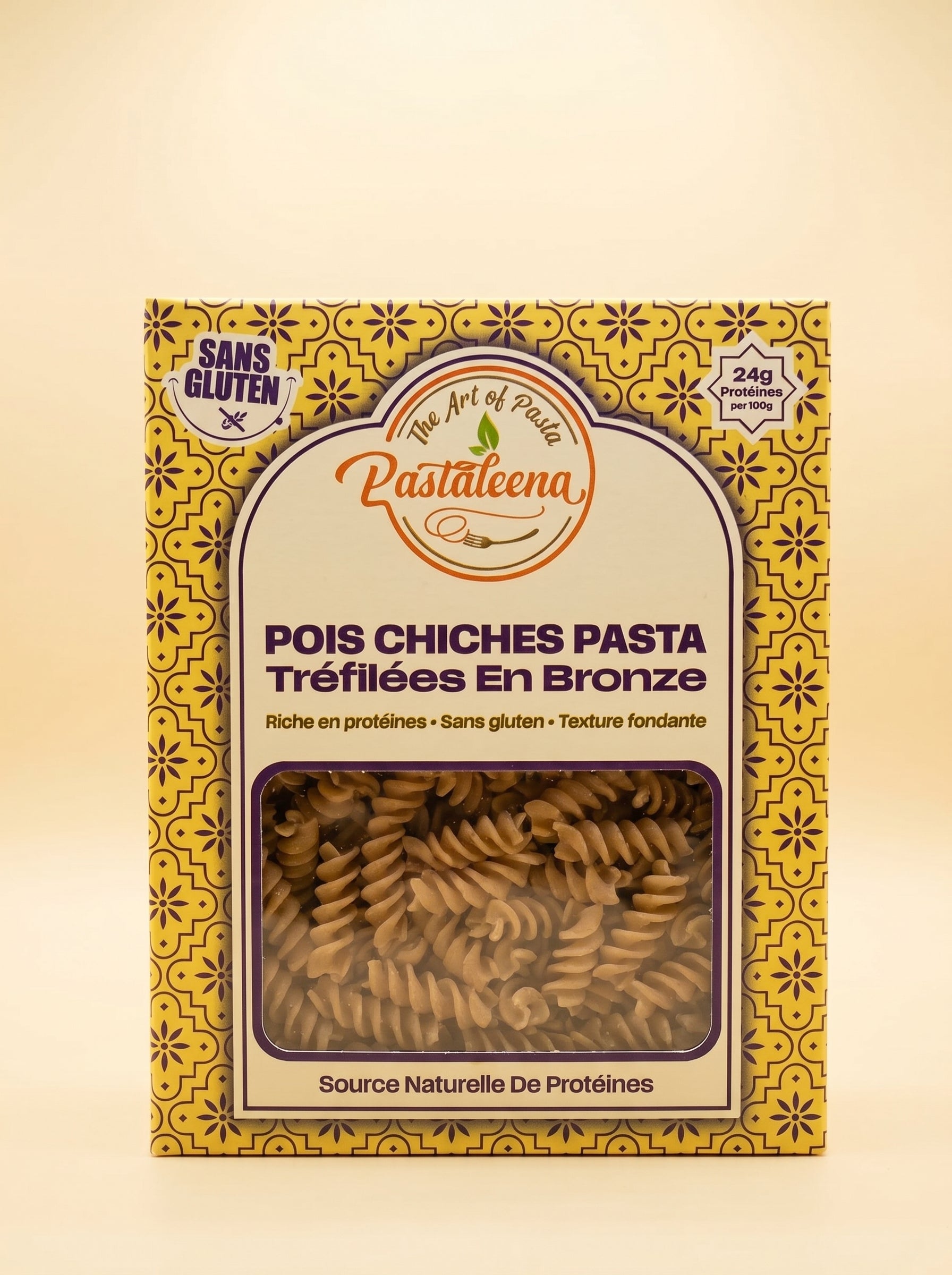Pâtes aux Pois Chiches Sans Gluten 300g – معكرونة الحمص