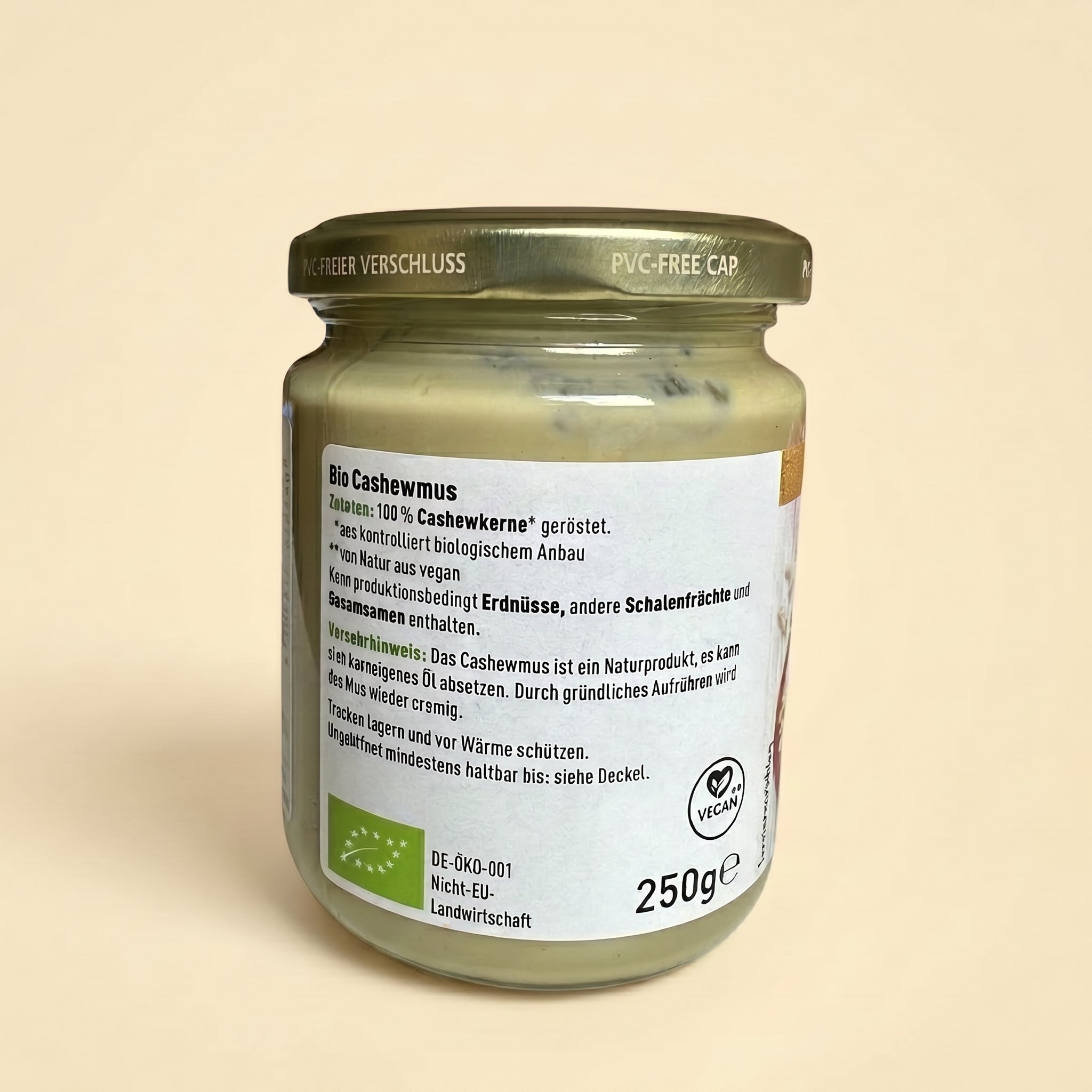 Purée de Noix de Cajou 100% pure Bio 250g –  زبدة الكاجو طبيعية بدون إضافات