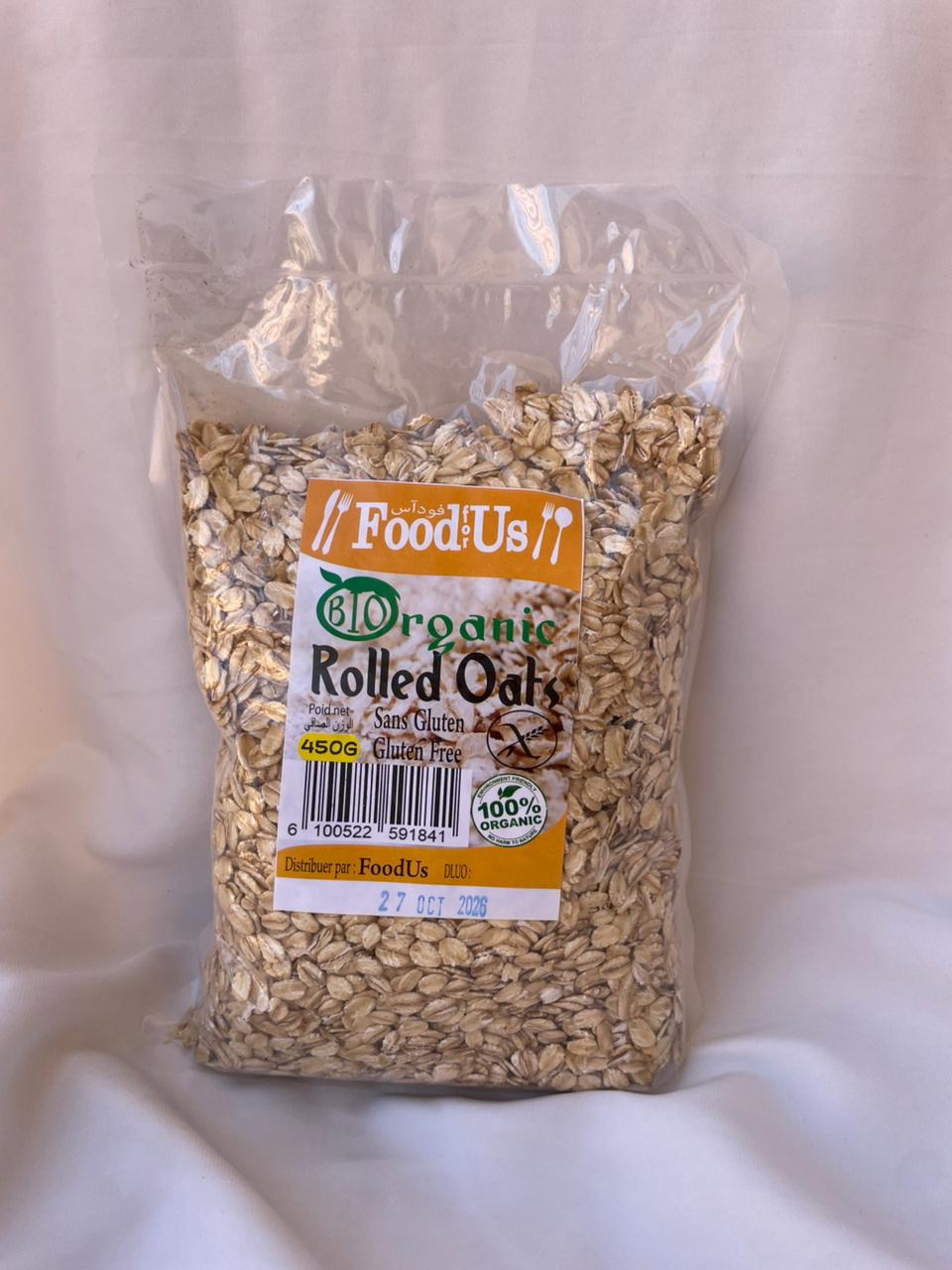 Flocon d'avoine organique 450g sans gluten