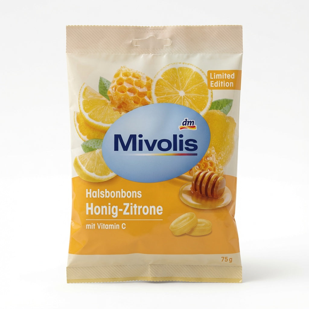 Pastilles Gorge Miel Citron Vitamine C 75g - أقراص الحلق بالعسل والليمون