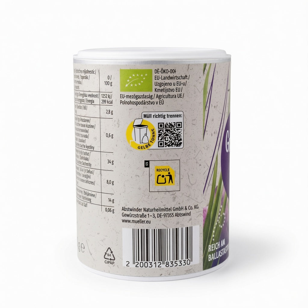 Poudre d'Herbe d'Orge sans gluten 100% Naturel   مسحوق عشبة الشعير العضوي بدون غلوتين
