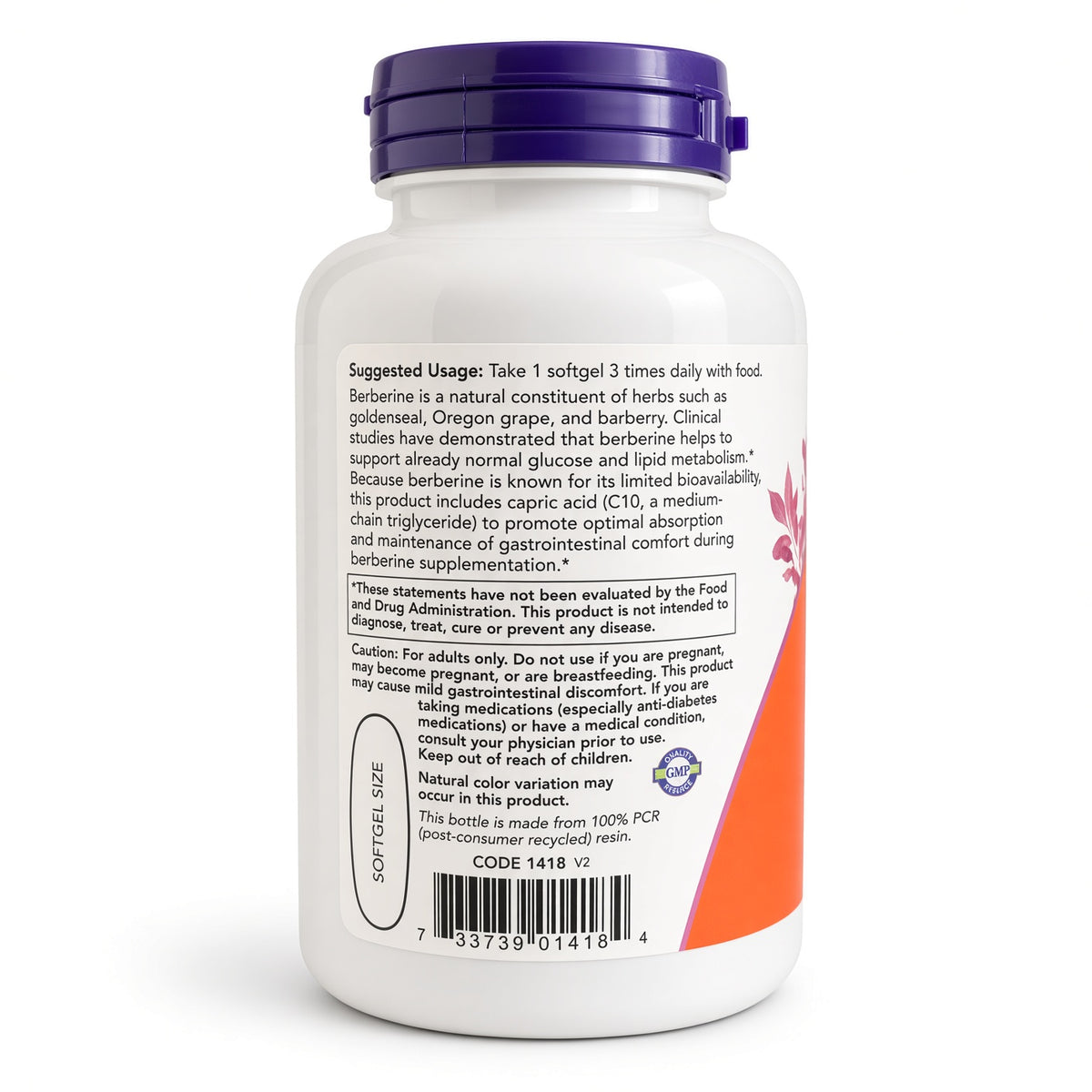 Berberine Glucose Support – Berbérine HCl 400 mg avec Huile TCM (90 Capsules Molles)-مكمل البربيرين لدعم مستوى الجلوكوز