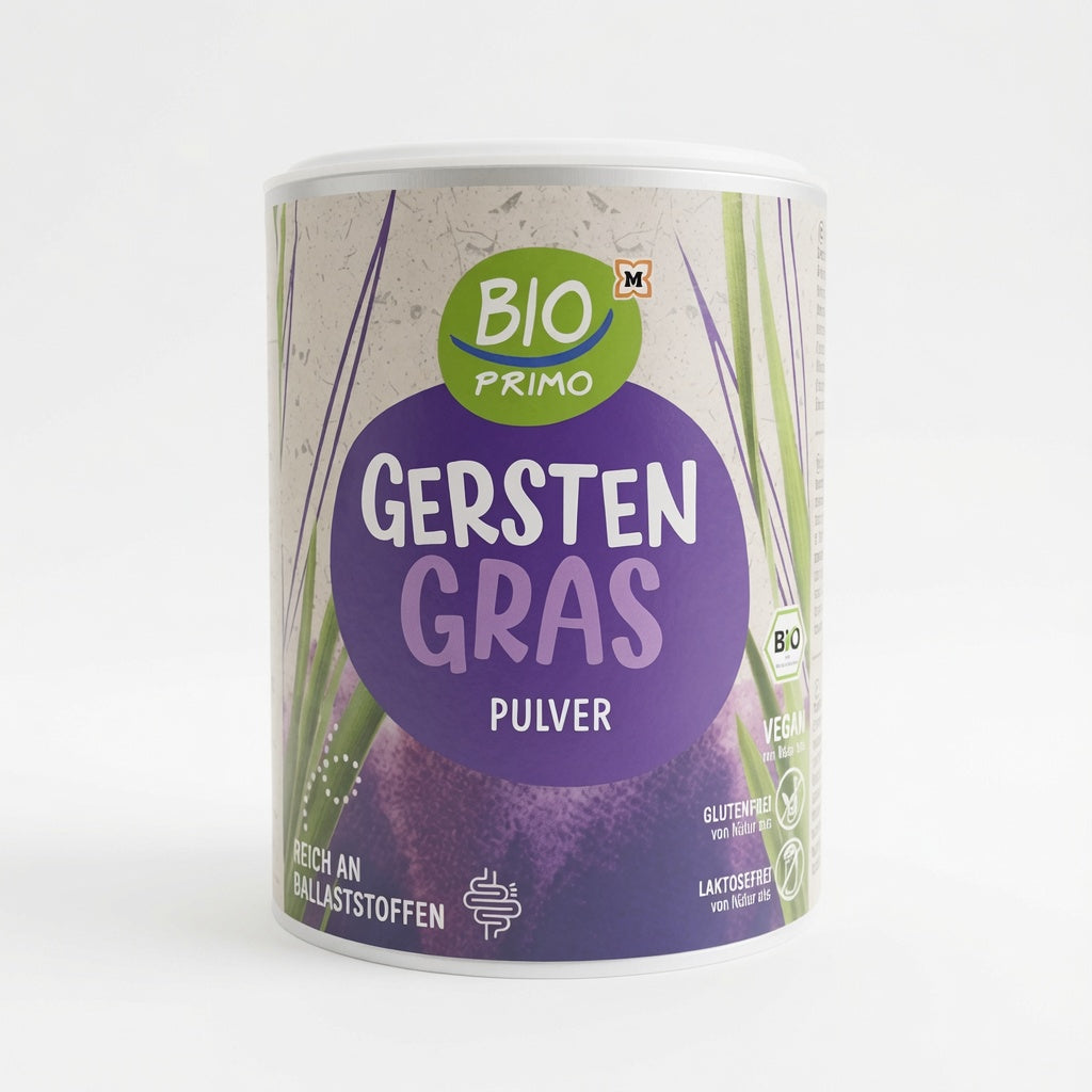 Poudre d'Herbe d'Orge sans gluten 100% Naturel   مسحوق عشبة الشعير العضوي بدون غلوتين