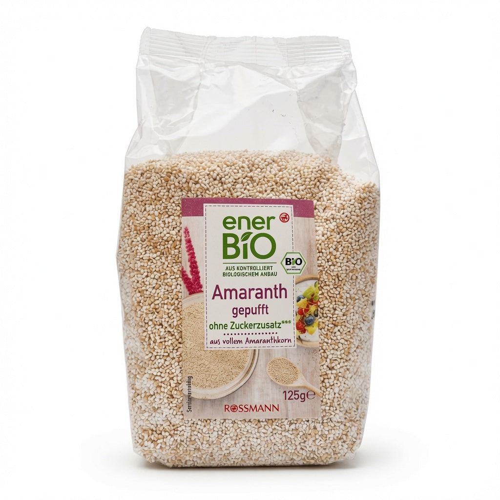 Amarante Soufflée Bio Sans Gluten (125g) الأمارانث العضوي المنفوخ بدون سكر مضاف"