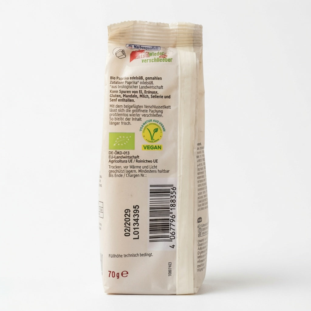Paprika Doux Moulu Bio - Épice Pure & Naturelle - 70g- مسحوق البابريكا (الفلفل الحلو) العضوي