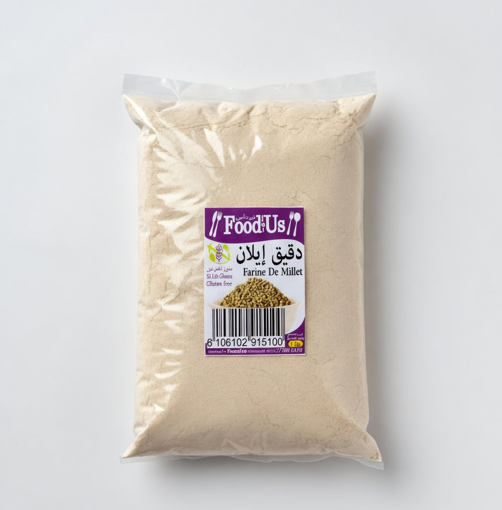 Farine de Millet complet Sans Gluten – 1 kg – دقيق الدخن او ايلان