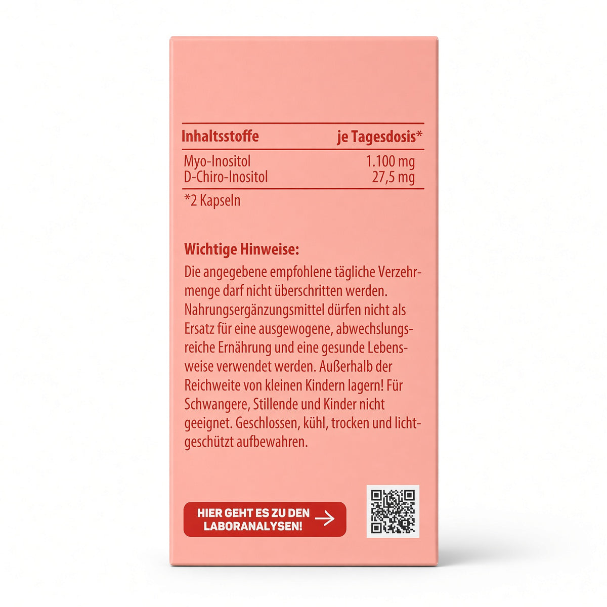 Lebepur+ Myo + D-Chiro Inositol – Complexe Équilibré Pureté Optimale (60 Gélules Végétales – Cure de 1 Mois)-كابسولات ميو ود-تشيرو إينوسيتول من ليبى بور - 60 كابسولة
