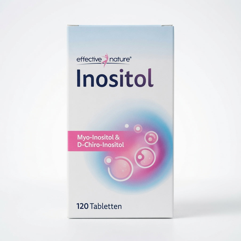 Myo-Inositol & D-Chiro-Inositol avec Vitamine B6 et Acide Folique 120 comprimés مكمل إينوزيتول المزدوج لدعم التوازن الهرموني مع حمض الفوليك وفيتامين B6