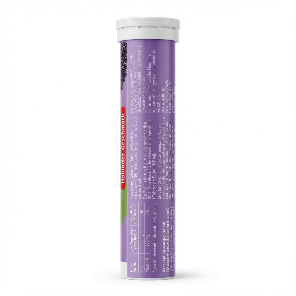 Altapharma Zinc + Vitamine C – 20 Comprimés Effervescents – Goût Sureau
